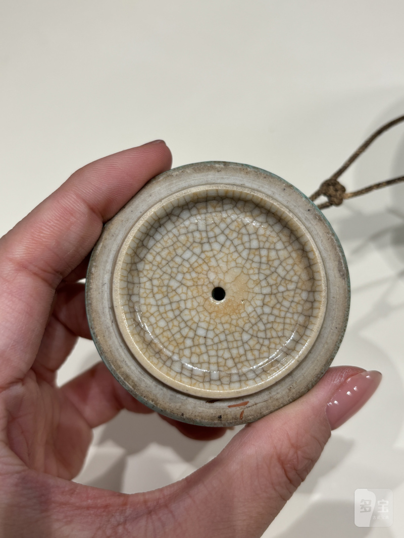 清早期 绿哥釉三足茶壶 - 图7